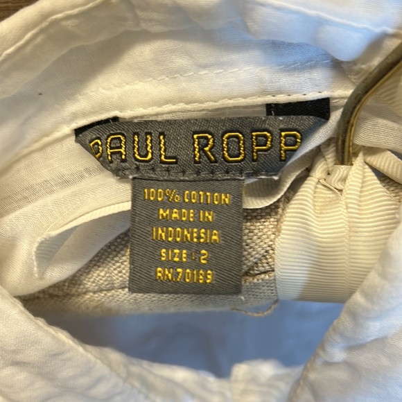 Paul Ropp White Shirt size small - Picture 3 of 6